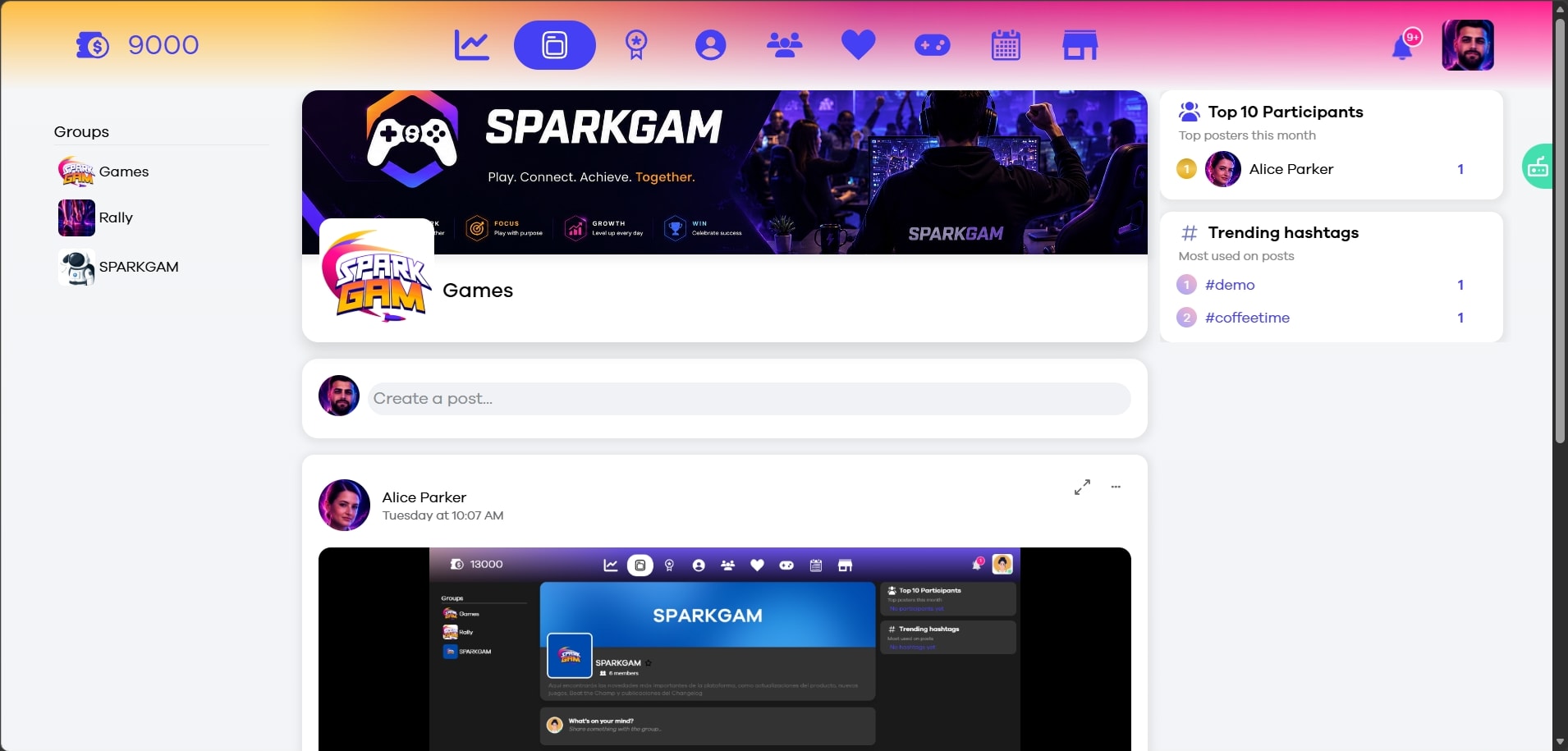 Captura: feed corporativo