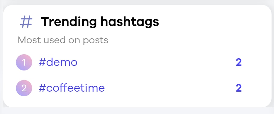 Captura: hashtags en tendencia